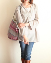 Beige　ウールドビー　スキッパーチュニック　（40％OFF）