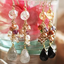 Jewel　Casket　天然石×ビジュー　ピアス