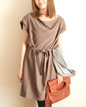 Tous　les　Eclats　ドレープサックワンピース