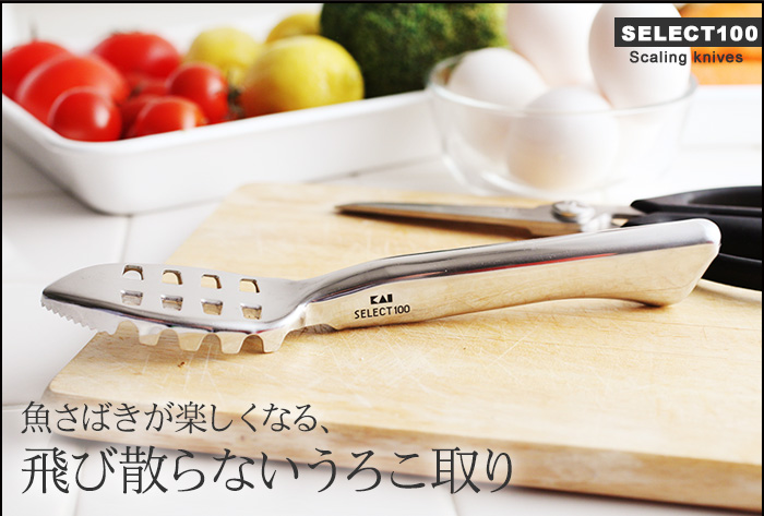 魚さばきが楽しくなる、飛び散らないうろこ取り