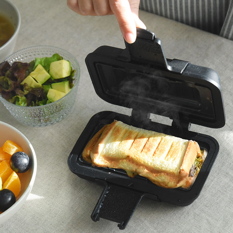 2分30秒で完成!レンジで簡単 ホットサンドメーカー レンジグリル