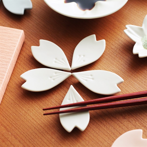 Hiracle 九谷焼 桜箸置き 5枚セット アンジェ Web Shop 本店