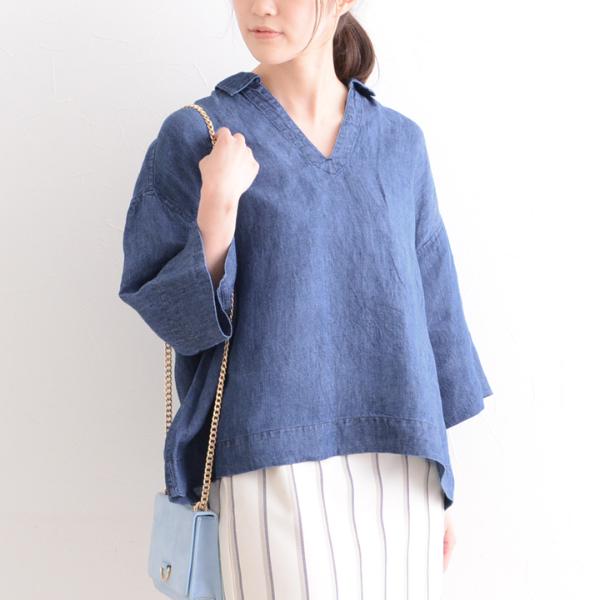 オーシバル リネン スキッパー シャツ Orcival Off アンジェ Web Shop 本店 オーシバル リネン スキッパー シャツ Orcival Off アンジェ Web Shop 本店