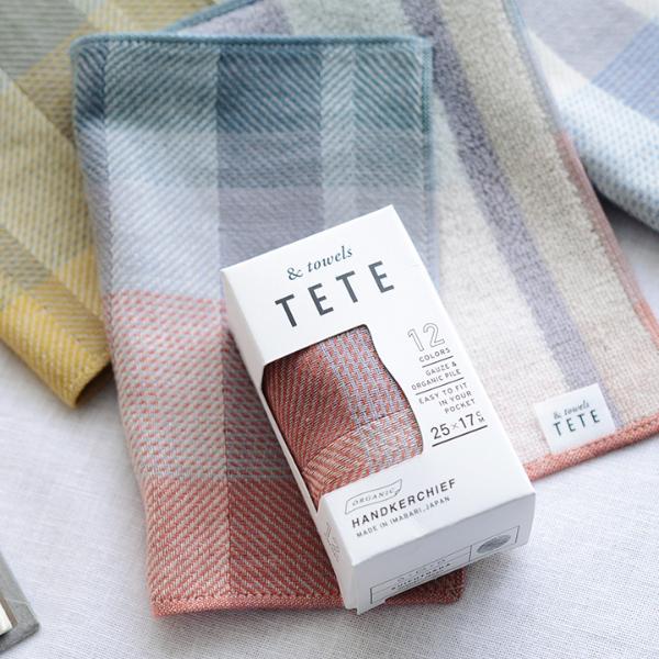 ポケットでかさばらないタオルハンカチ Twill Check Gauze Tete 水布人舎 アンジェ Web Shop 本店