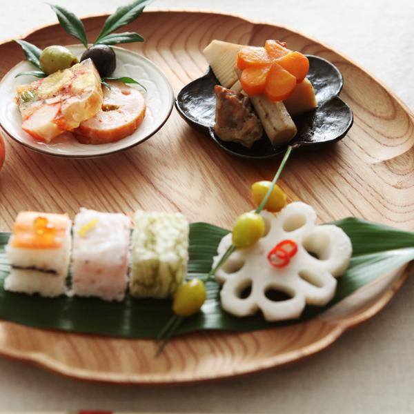 四十沢木材工芸 ケヤキ 雪輪盆 9寸【送料無料】