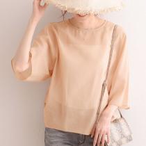 【2000円均一】 オーガンジー 6分袖ブラウス cloche（79％OFF）