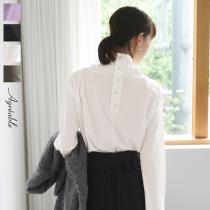 シルキータッチ ダボ付ハイネックトップス／アグレアーブル Agreable【3/4 マークダウン】（40％OFF）