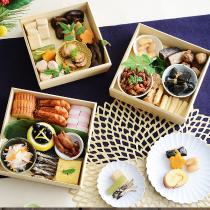 お正月 コンパクトになる桐の重箱 3段 木製 入れ子／増田桐箱店【送料無料】