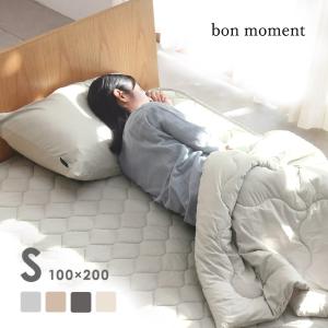 まとめ買いクーポン bon moment ドライコットン 敷きパッド シングル 綿100％／ボンモマン【送料無料】