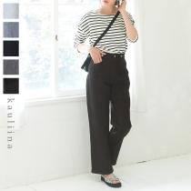 リサイクルデニム 股上深め・楽ちん ストレートパンツ／カウリーナ kauliina（20％OFF）【3/4 追加】