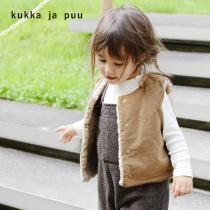 kukka ja puu コーデュロイ×ボア リバーシブルベスト／クッカヤプー（50％OFF）