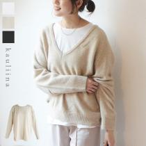 裾ラウンド リラックスプルオーバー レイヤード対応／カウリーナ kauliina