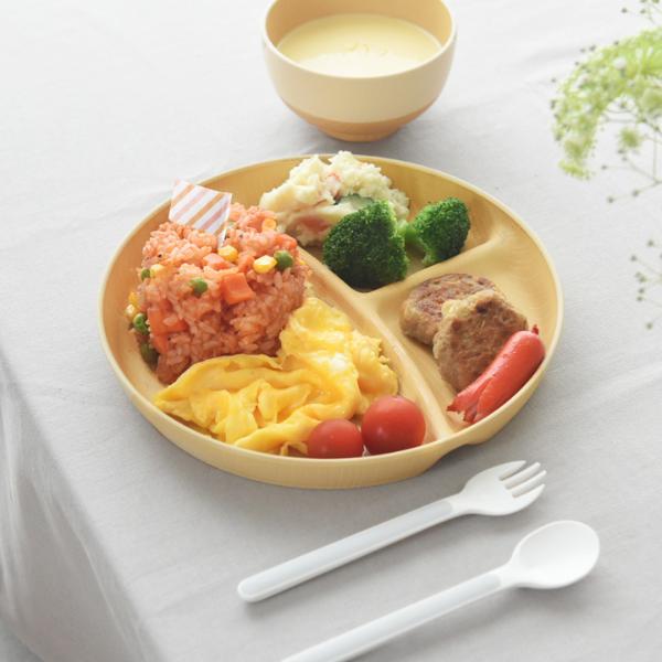 やさしい彩り　抗菌キッズプレート