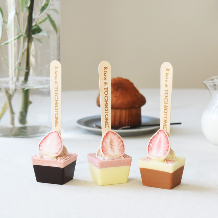 とちおとめイチゴのスプーンチョコレート／バーチャミ