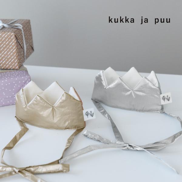 【550円均一】kukka ja puu リバーシブルで使える ベビークラウン 王冠 ヘッドアクセサリー／クッカヤプー【3/1雑貨MD】（44％OFF）