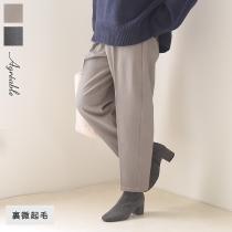 微起毛であたたかみのある タックパンツ イージーパンツ／Agreable アグレアーブル【送料無料】