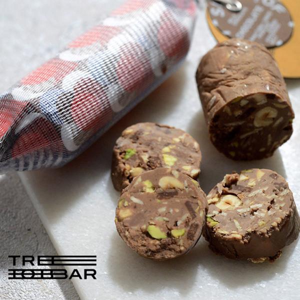 スライスして食べる新感覚チョコレート ミルクサラミ／TREETOBAR トリトバ