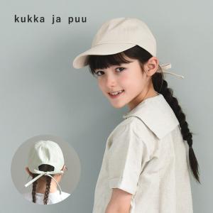 kukka ja puu キッズ キャップ 帽子 後ろリボン付き／クッカヤプー【2024帽子】