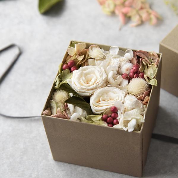 kusakanmuri×angers 幸せのフラワーボックス プリザーブドフラワー  