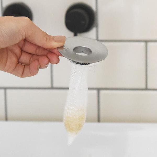 洗面台の排水口掃除がラクになる 洗面台ヘアーキャッチャー HUBATH ヒューバス