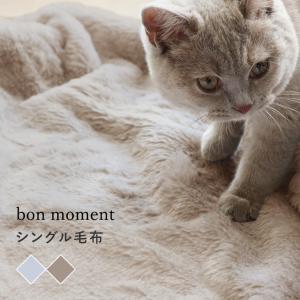 bon moment まるごと猫毛布 シングル マイクロファイバー／ボンモマン