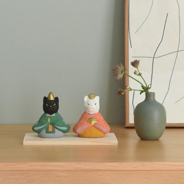 猫の雛飾り 玩具工房 日本製