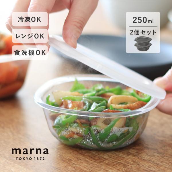 うつわにもなる保存容器250mL 2個入り／MARNA マーナ
