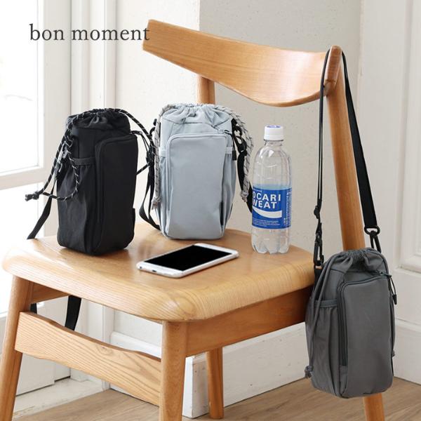bon moment これ1つで身軽にお出かけ ペットボトルが入る スマホショルダー 保冷保温 ／ボンモマン