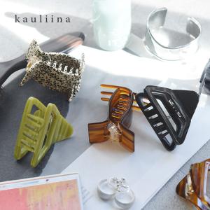 挟むだけですっきりまとまる 選べるバンスクリップ トライアングル スクエア【ヘアアレンジ】／kauliina カウリーナ