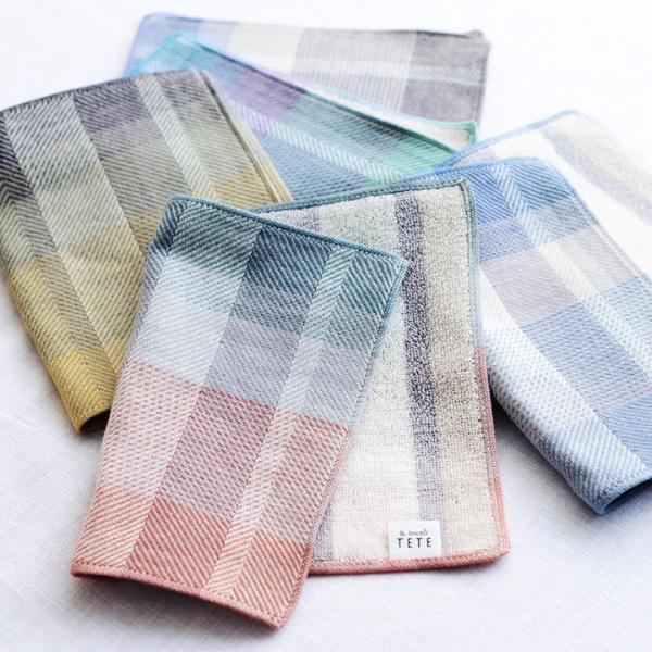 ポケットでかさばらないタオルハンカチ Twill Check Gauze Tete 水布人舎 アンジェ Web Shop 本店 ポケットでかさばらないタオルハンカチ Twill Check Gauze Tete 水布人舎 アンジェ Web Shop 本店
