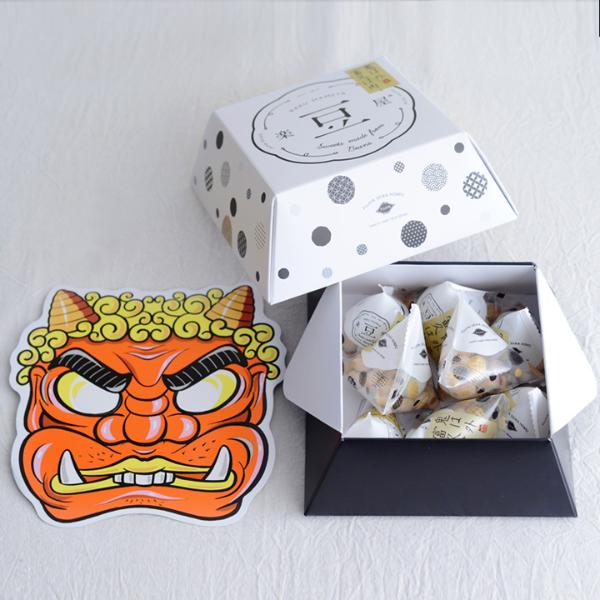 節分福豆 豆まき 豆菓子 鬼のお面付き 楽豆屋 アンジェ Web Shop 本店