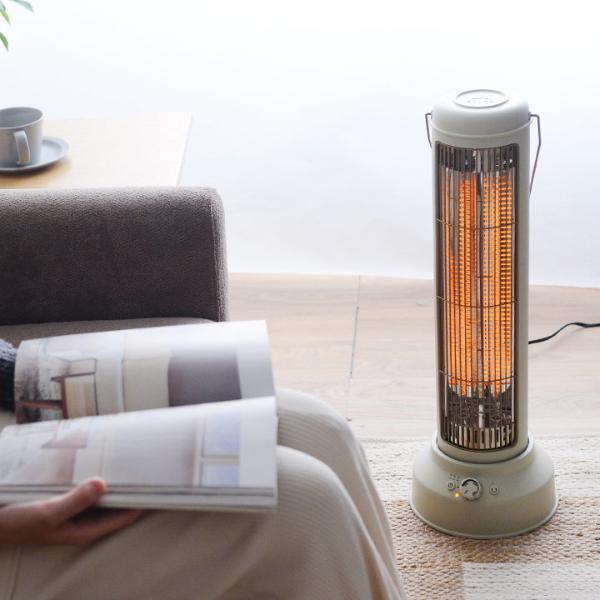 BRUNO ブルーノ カーボンヒーターNostalStovewide ペールグリーン ストーブ スリム 静音設計 首振り機能 レトロ 出力? BRUNO カーボンヒーター Nostal Stove wide／ブルーノ