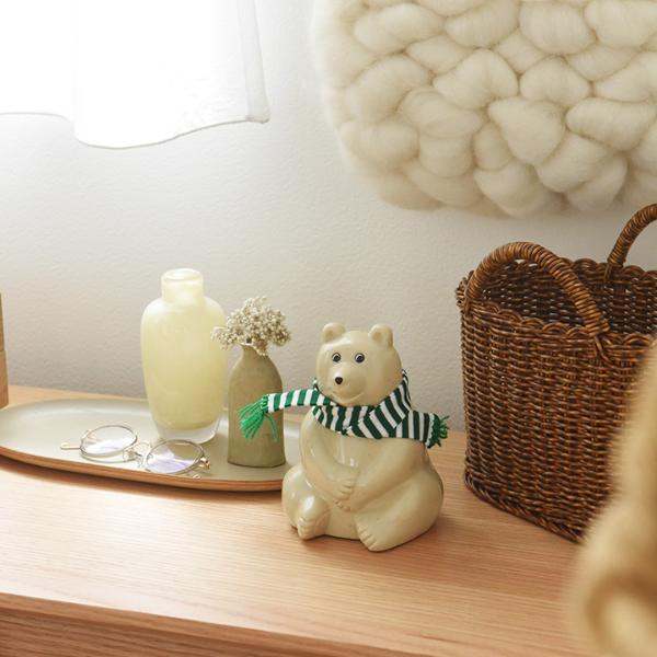 2023限定 しろくま貯金箱 マフラー付き polar bear money box 2023限定 しろくま貯金箱 マフラー付き polar bear money box