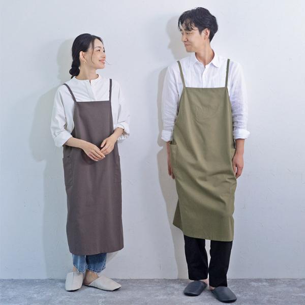 bon moment 軽くて疲れにくい シンプルエプロン／ボンモマン