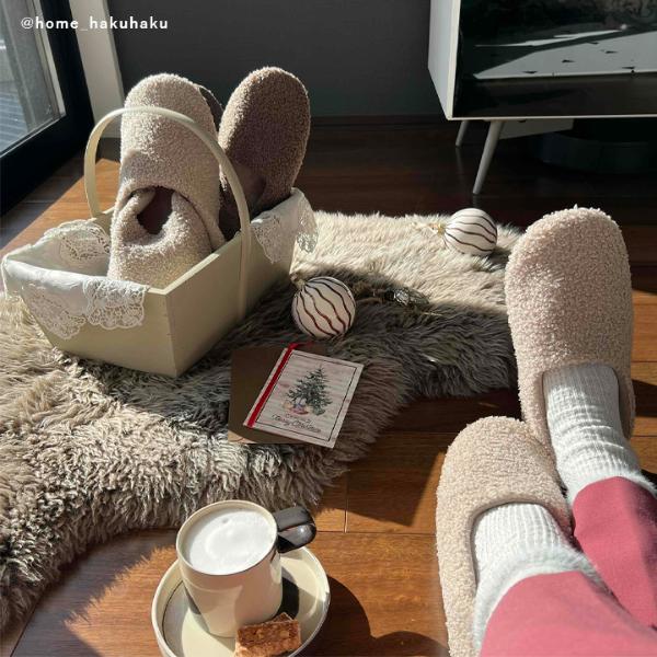 ❤️ビジューリボン❤️クッションスリッパ❤️プレゼントにも