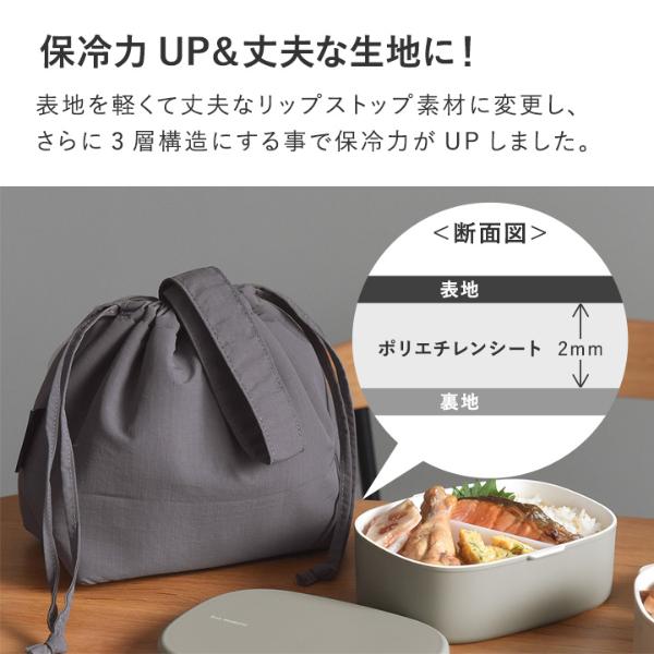 bon moment 巾着型 保冷ランチバッグ／ボンモマン ｜ アンジェ web 