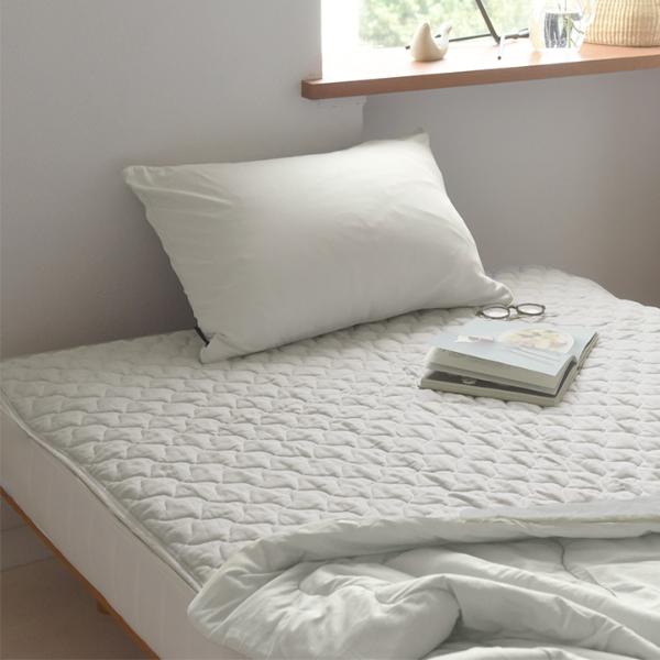 bon moment ドライコットン 敷きパッド シングル 綿100％／ボンモマン