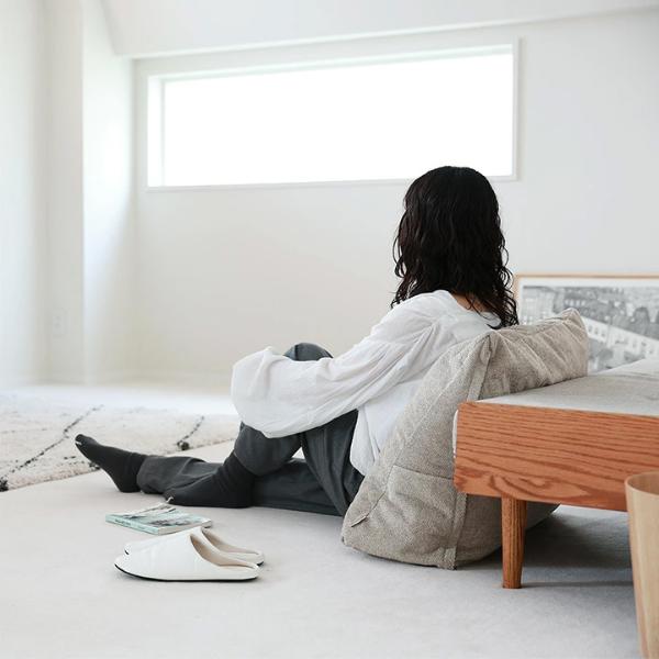 bon moment リビングクッションになる 掛け布団収納ケース トライアングル型 ロング型 スクエア型／ボンモマン