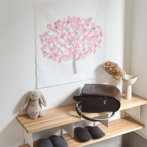 kukka ja puu 桜 タペストリー 壁掛け 70×70cm 春 さくら 雛祭り