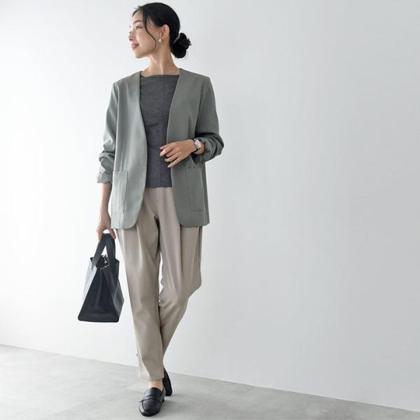 ラクを極めた タックテーパードパンツ／WESTWOOD OUTFITTERS ウエスト