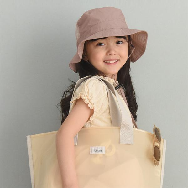 kukka ja puu キッズ 帽子 メッシュタイプ 保冷剤ポケット＆日よけタレ