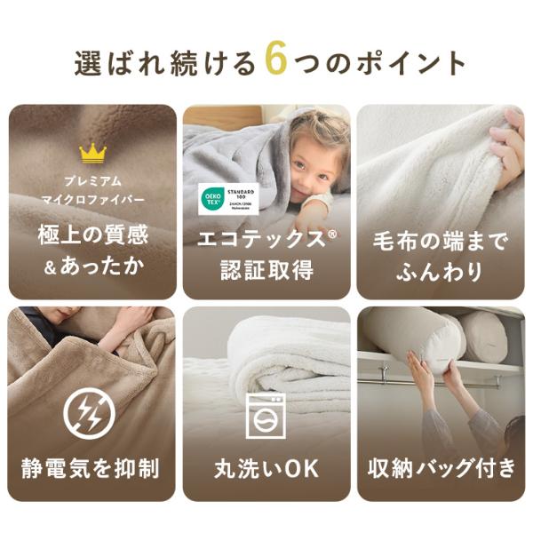 bon moment 伝説の毛布 セミダブル マイクロファイバー 洗える