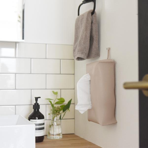 bon moment 汚れが気になりにくいフェイクレザー ティッシュケース