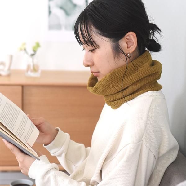 PM1特別仕立てピンクマゼンタ&ブラックツートンネックウォーマー 