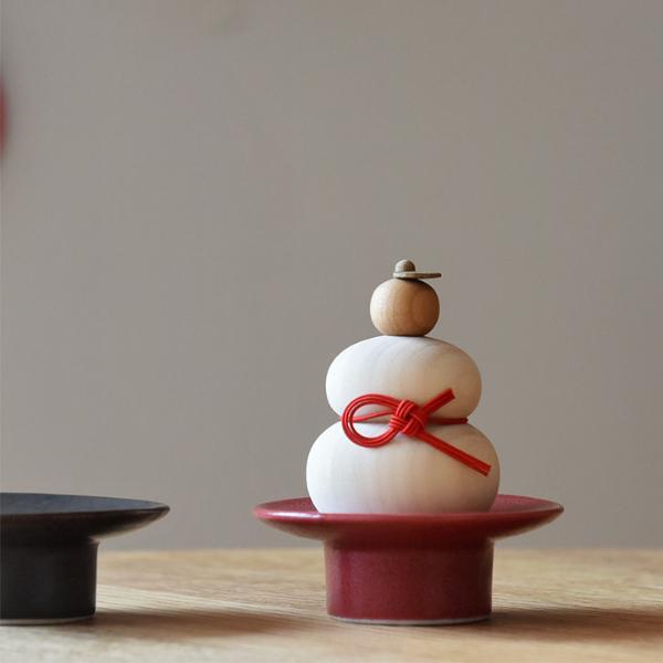 アンジェ別注】 hare 水引で結ぶ 小さな木の鏡餅 お正月【25N