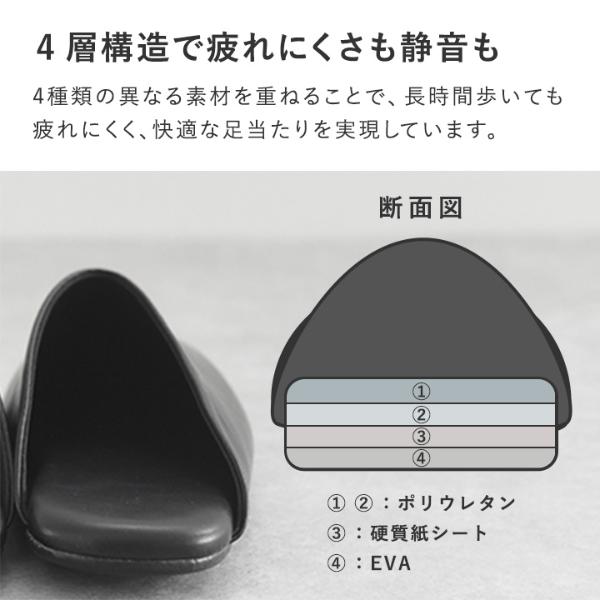 bon moment しっかりクッションの携帯スリッパ 携帯シューズ