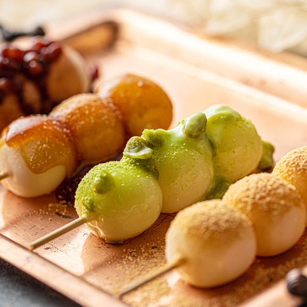 芋菓子屋 4種の団子瓶 みたらし／黒蜜／おしるこ／ずんだ 4本入【送料