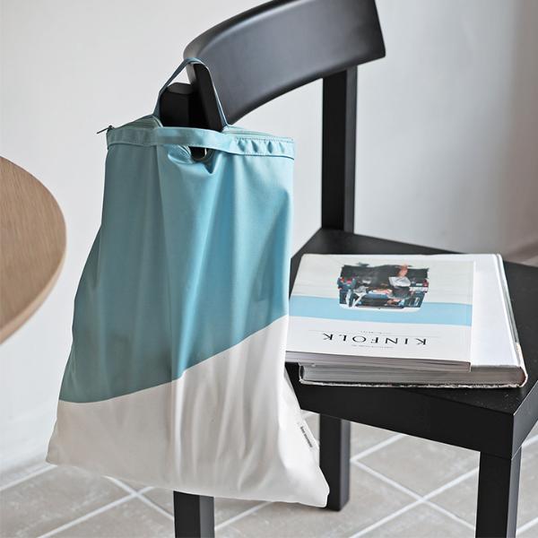 bon moment 濡れたまま収納できる 防水ポーチ マルチポーチ 大きめ 43×33cm トラベル 旅行／ボンモマン【雨の日】