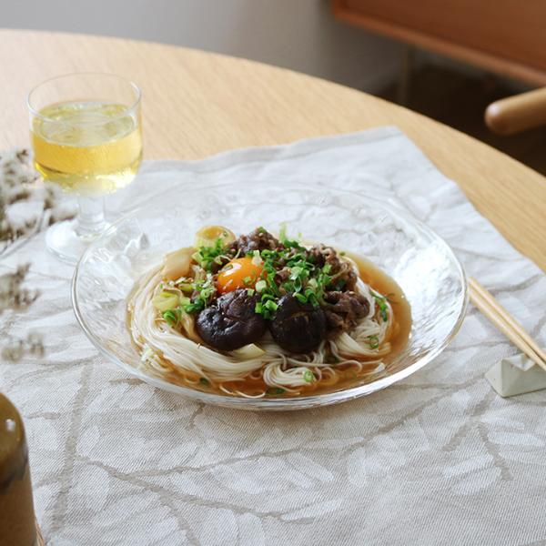 夏の食卓を彩る ガラス ボール 23cm 食洗機対応 日本製 グラシュー