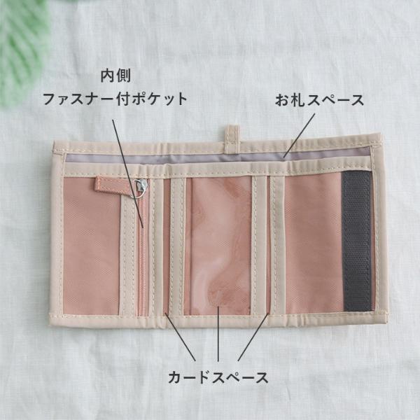 kukka ja puu コンパクトに持てる キッズウォレット 三つ折り